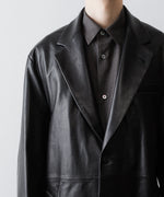 画像をギャラリービューアに読み込む, ssstein(シュタイン)のLAMBS LEATHER HALF COAT - BLACKの公式通販サイトsession福岡セレクトショップ

