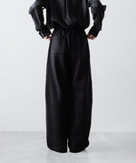 画像をギャラリービューアに読み込む, ssstein(シュタイン)のYAK/COTTON SWEAT EASY TROUSERS - BLACKの公式通販サイトsession福岡セレクトショップ
