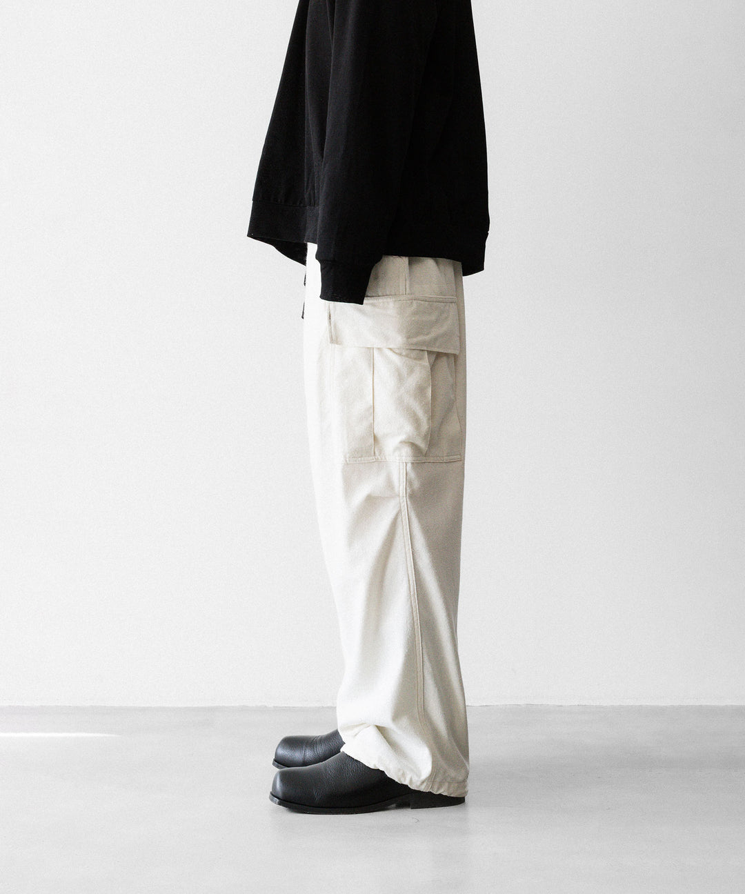 INTÉRIM インテリムのSILK NOIL JANGLE FAaTIGUE TROUSER のNATURAL 公式通販サイトsession福岡セレクトショップ