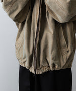 画像をギャラリービューアに読み込む, 【ssstein】SULFUR DYED WHIP CORD VINTAGE ZIP JACKET - KHAKI
