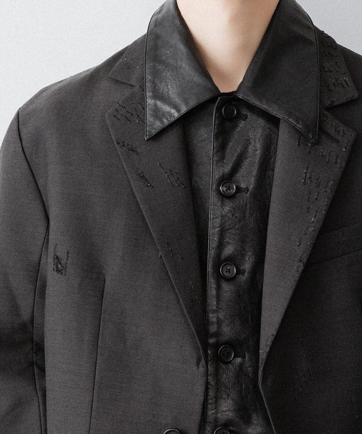 CODA コーダ BLACK SYNTHETIC LEATHER CUT OUT TIERED JACKETのBLACK 公式通販サイトsession福岡セレクトショップ