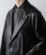 画像をギャラリービューアに読み込む, ssstein(シュタイン)のLAMBS LEATHER HALF COAT - BLACKの公式通販サイトsession福岡セレクトショップ
