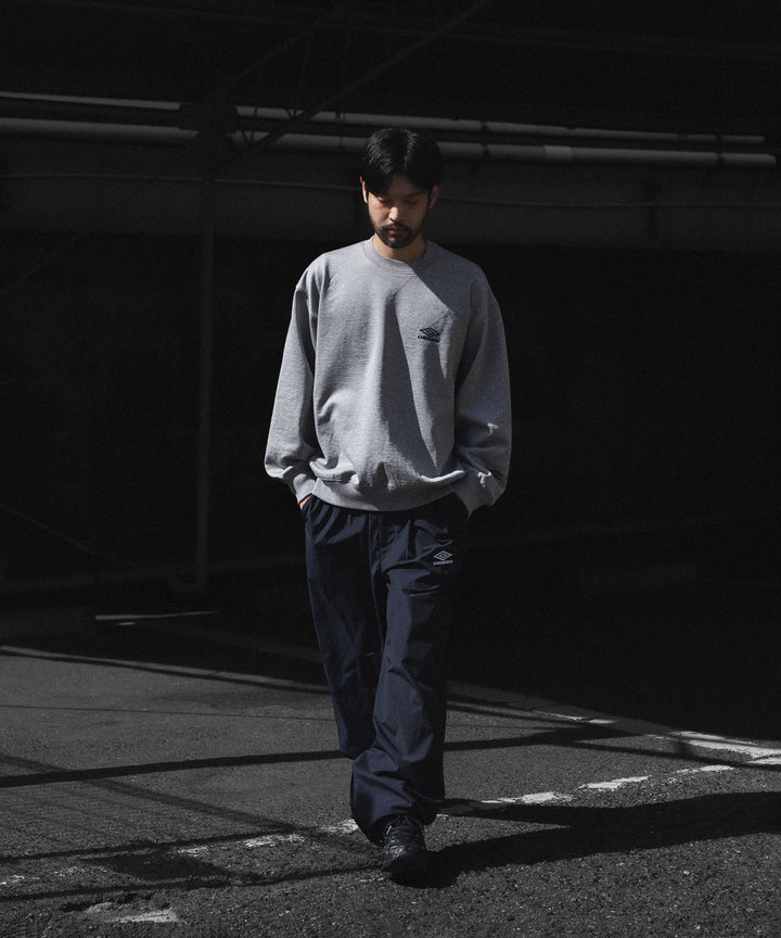 【ssstein × UMBRO】HIGH GAUGE COTTON SWEAT LS - GREY
