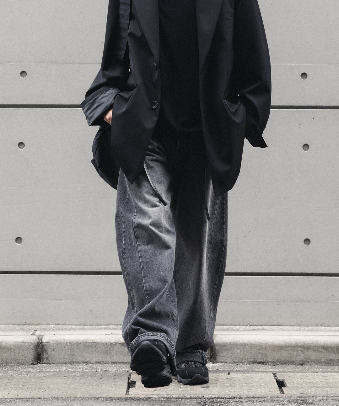 ssstein(シュタイン)のDEFORMATION WIDE DENIM PANTS - BLACKの公式通販サイトsession福岡セレクトショップ