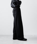 画像をギャラリービューアに読み込む, ssstein(シュタイン)のYAK/COTTON SWEAT EASY TROUSERS - BLACKの公式通販サイトsession福岡セレクトショップ

