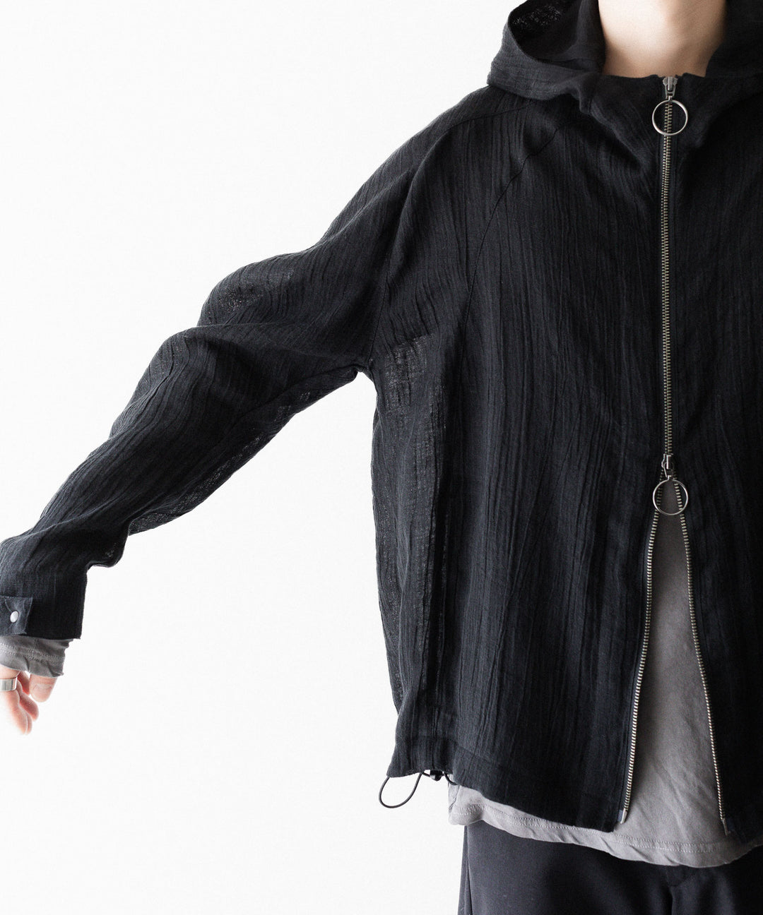OPPOSE DUALITY オポーズデュアリティのSHORT PARKA LINENのBLACK
公式通販サイトsession福岡セレクトショップ