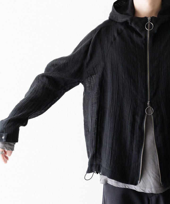 OPPOSE DUALITY オポーズデュアリティのSHORT PARKA LINENのBLACK
公式通販サイトsession福岡セレクトショップ