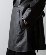 画像をギャラリービューアに読み込む, ssstein(シュタイン)のLAMBS LEATHER HALF COAT - BLACKの公式通販サイトsession福岡セレクトショップ
