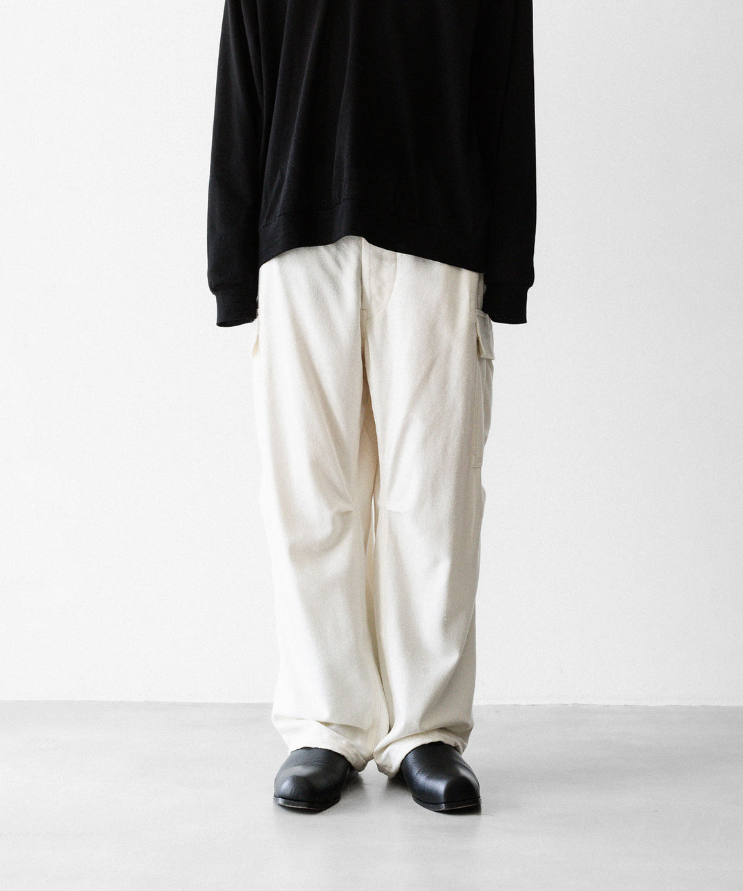 INTÉRIM インテリムのSILK NOIL JANGLE FAaTIGUE TROUSER のNATURAL 公式通販サイトsession福岡セレクトショップ