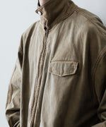 画像をギャラリービューアに読み込む, 【ssstein】SULFUR DYED WHIP CORD VINTAGE ZIP JACKET - KHAKI
