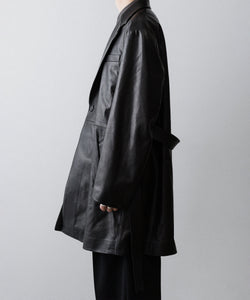 ssstein / シュタイン】LAMBS LEATHER HALF COAT - BLACK | 公式通販