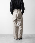 画像をギャラリービューアに読み込む, INTÉRIM インテリムのFABRIC WASHER CHINO BELTED FRENCH ARMY MIL BAGGY TROUSERのBEIGE 公式通販サイトsession福岡セレクトショップ

