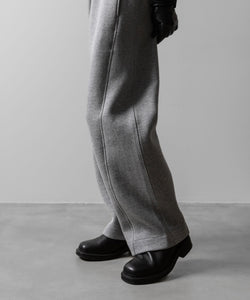 ssstein(シュタイン)のCOTTON DOUBLE KNIT TWIST SEAM PANTS - TOP GREYの公式通販サイトsession福岡セレクトショップ