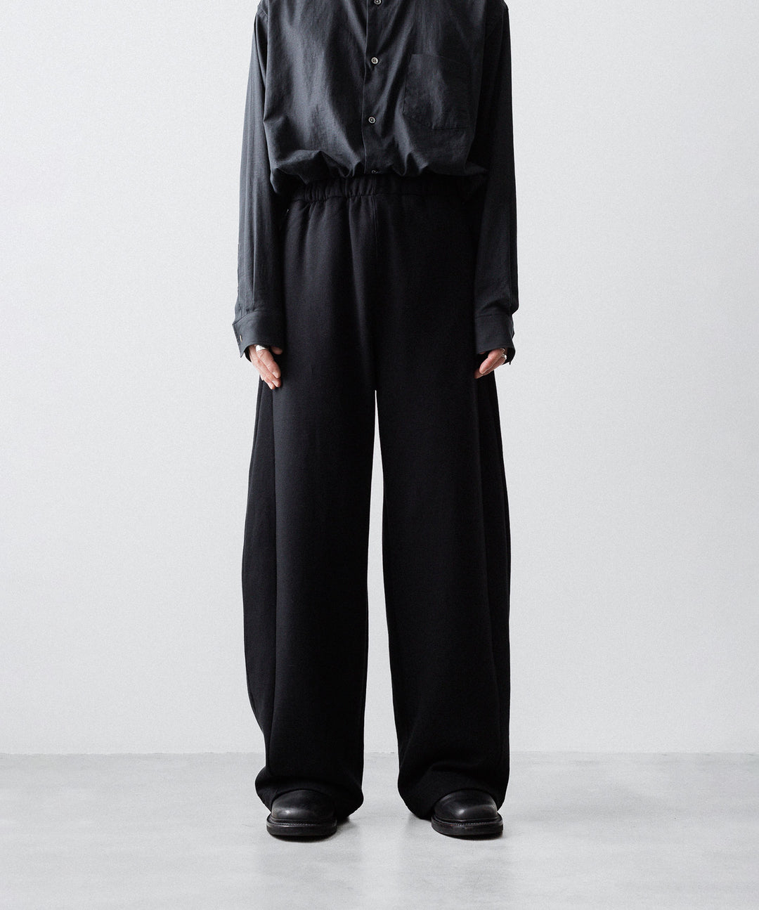 ssstein(シュタイン)のYAK/COTTON SWEAT EASY TROUSERS - BLACKの公式通販サイトsession福岡セレクトショップ