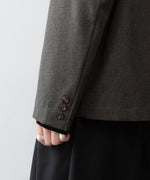 画像をギャラリービューアに読み込む, INTÉRIM - インテリムのMILITARY WOOL SERGE PIPING DOUBLE JACKETのDUST GRAY公式通販サイトsession福岡セレクトショップ
