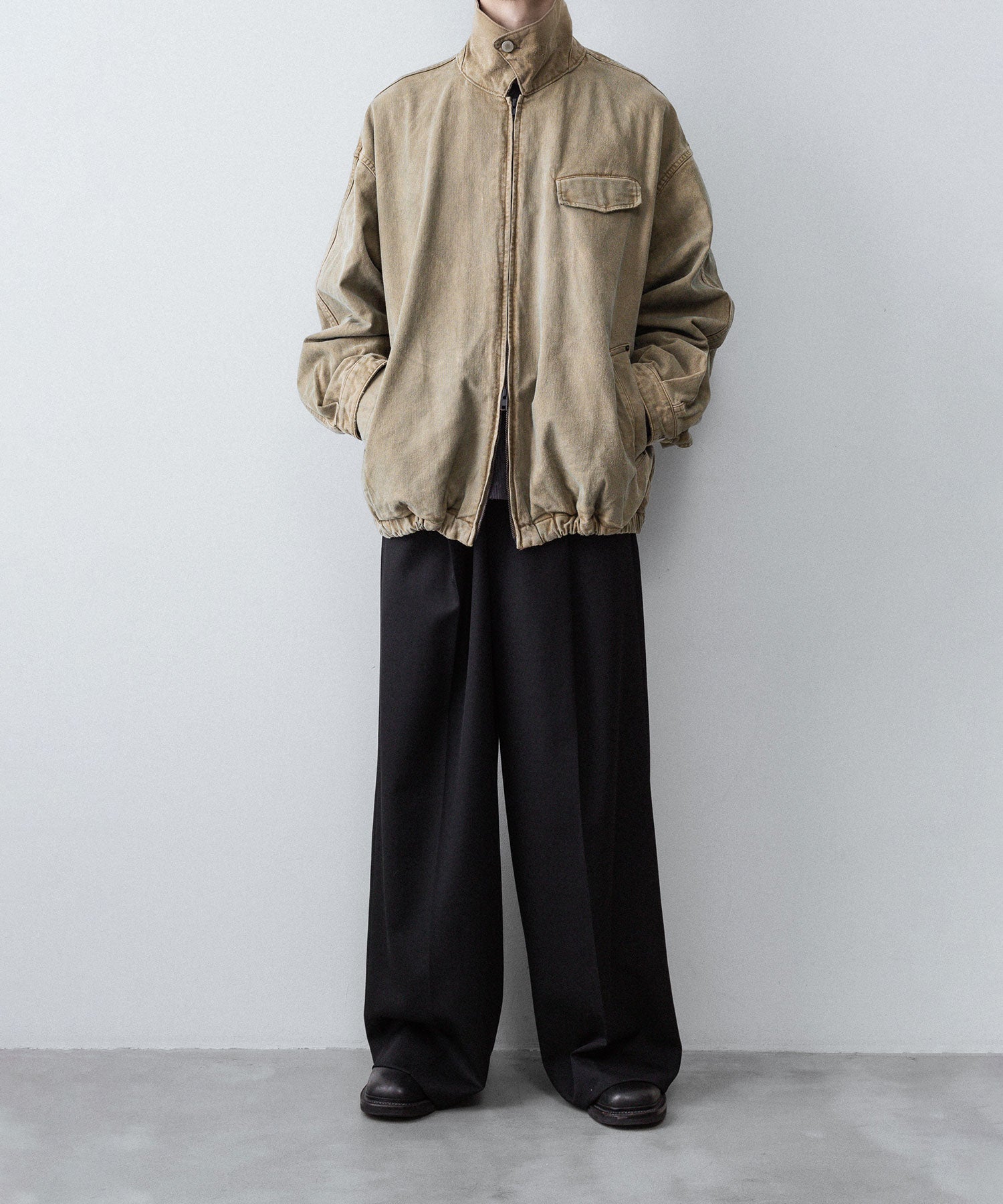ssstein / シュタイン】SULFUR DYED WHIP CORD VINTAGE ZIP JACKET
