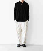 画像をギャラリービューアに読み込む, INTÉRIM - インテリムのHIGH GAUGE SEA ISLAND PIQUE HYPER BIG LONG POLOのBLACK公式通販サイトsession福岡セレクトショップ
