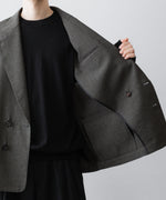 画像をギャラリービューアに読み込む, INTÉRIM - インテリムのMILITARY WOOL SERGE PIPING DOUBLE JACKETのDUST GRAY公式通販サイトsession福岡セレクトショップ

