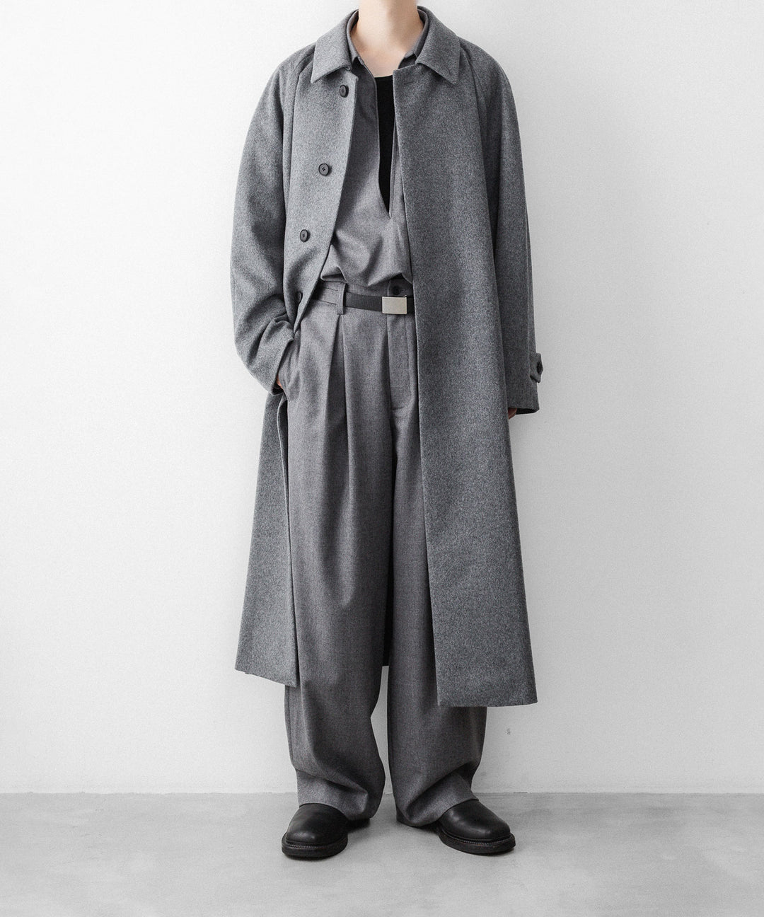 ssstein(シュタイン)のWOOL FLANNEL EASY WIDE TROUSERS - GREYの公式通販サイトsession福岡セレクトショップ