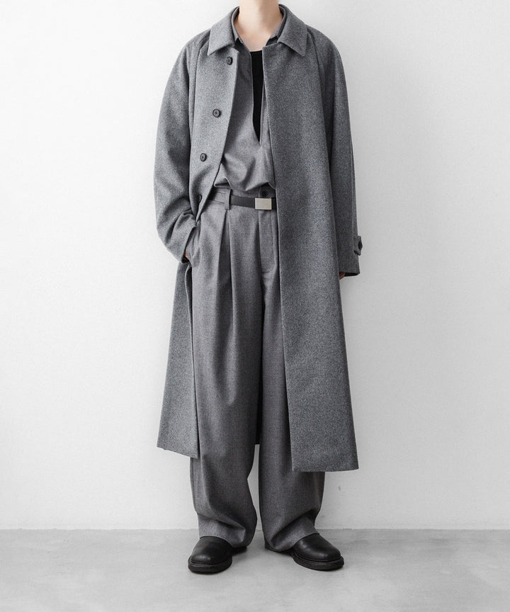 ssstein(シュタイン)のWOOL FLANNEL EASY WIDE TROUSERS - GREYの公式通販サイトsession福岡セレクトショップ