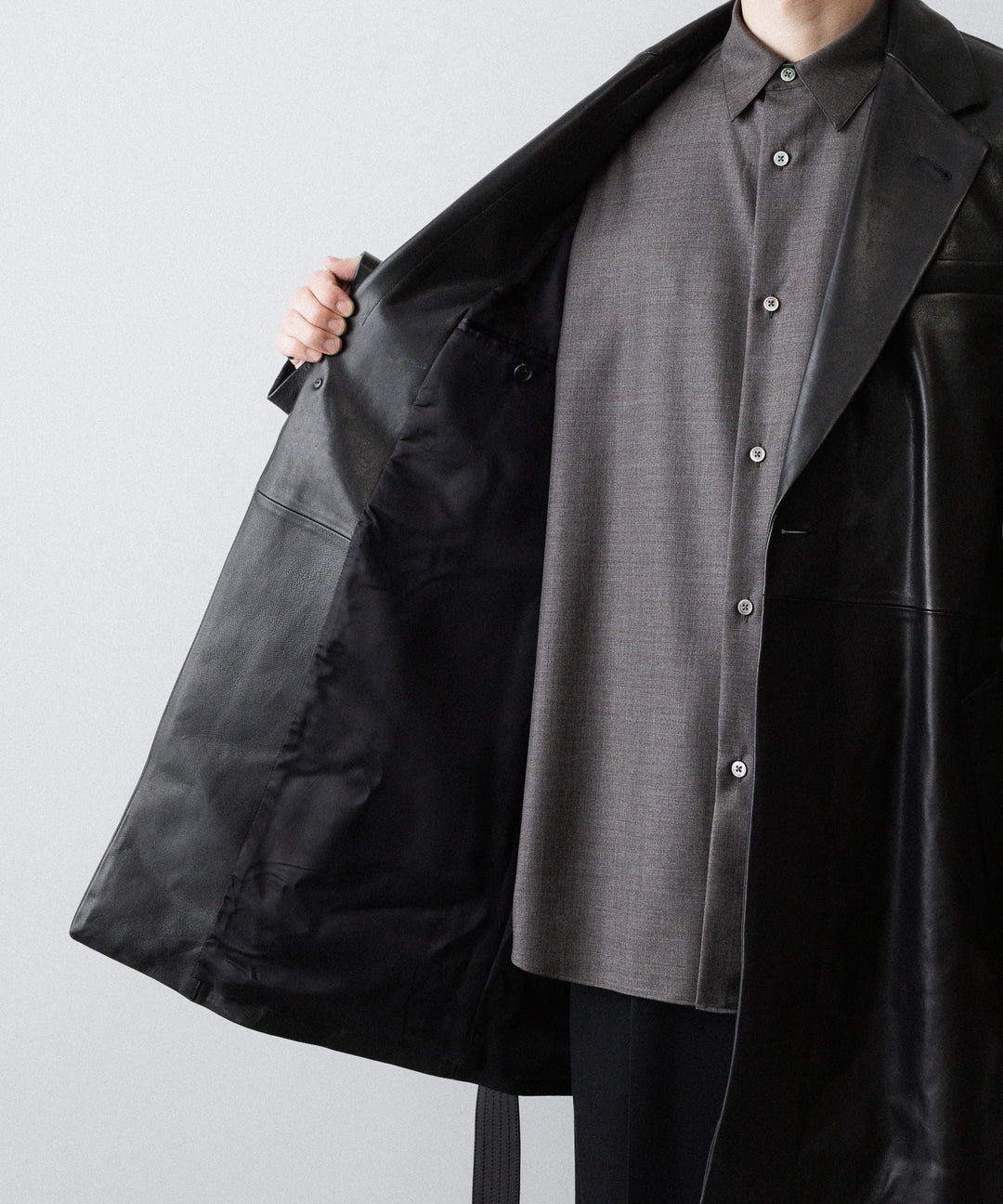 ssstein(シュタイン)のLAMBS LEATHER HALF COAT - BLACKの公式通販サイトsession福岡セレクトショップ