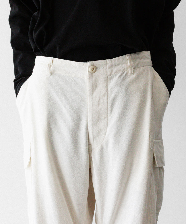 INTÉRIM インテリムのSILK NOIL JANGLE FAaTIGUE TROUSER のNATURAL 公式通販サイトsession福岡セレクトショップ