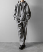 画像をギャラリービューアに読み込む, ssstein(シュタイン)のCOTTON DOUBLE KNIT TUCKED ZIP HOODIE - TOP GREYの公式通販サイトsession福岡セレクトショップ
