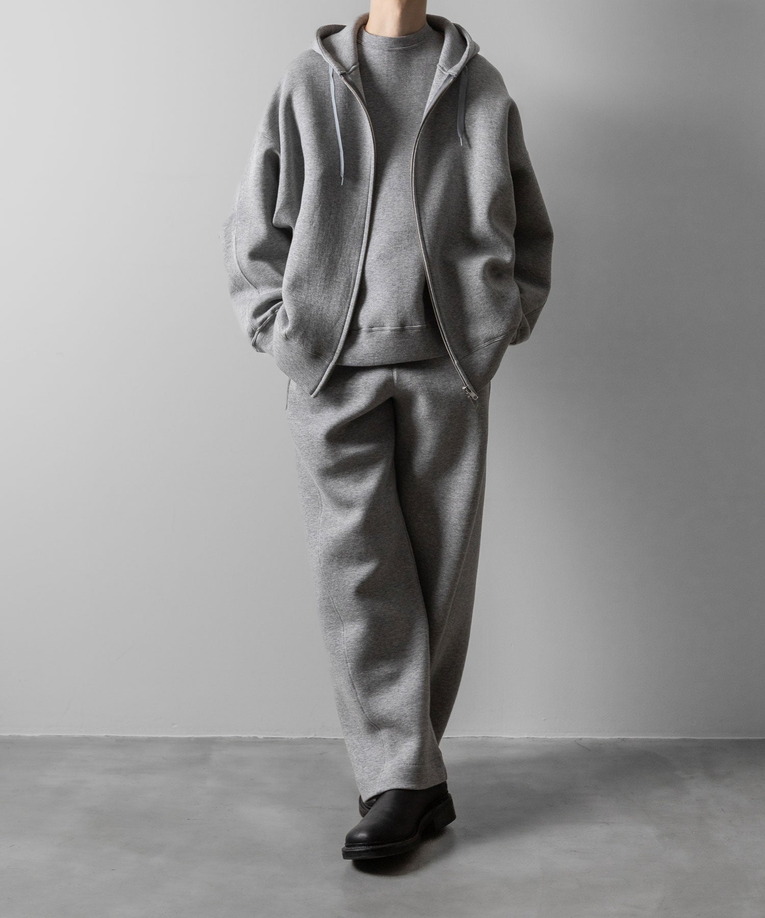 ssstein(シュタイン)のCOTTON DOUBLE KNIT TWIST SEAM PANTS - TOP GREYの公式通販サイトsession福岡セレクトショップ