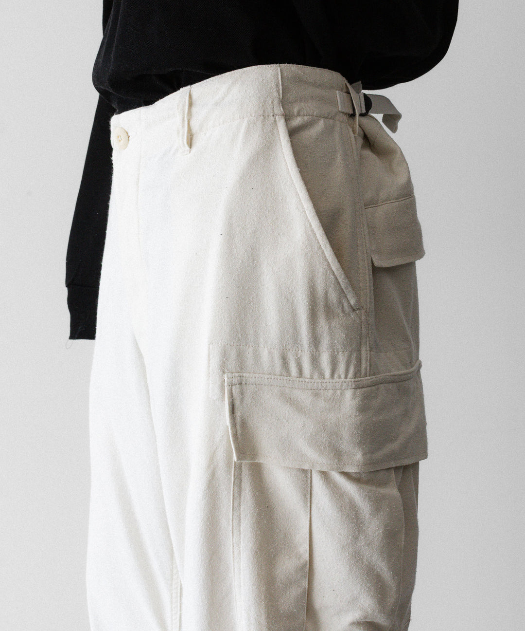 INTÉRIM インテリムのSILK NOIL JANGLE FAaTIGUE TROUSER のNATURAL 公式通販サイトsession福岡セレクトショップ