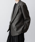 画像をギャラリービューアに読み込む, INTÉRIM - インテリムのMILITARY WOOL SERGE PIPING DOUBLE JACKETのDUST GRAY公式通販サイトsession福岡セレクトショップ
