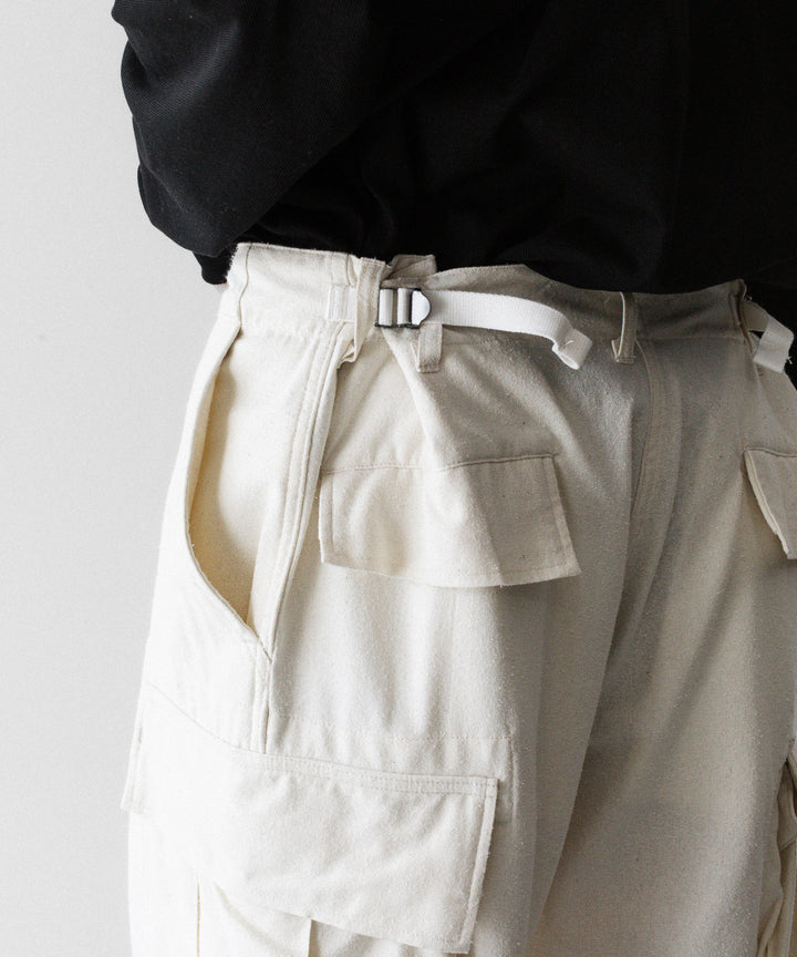 INTÉRIM インテリムのSILK NOIL JANGLE FAaTIGUE TROUSER のNATURAL 公式通販サイトsession福岡セレクトショップ