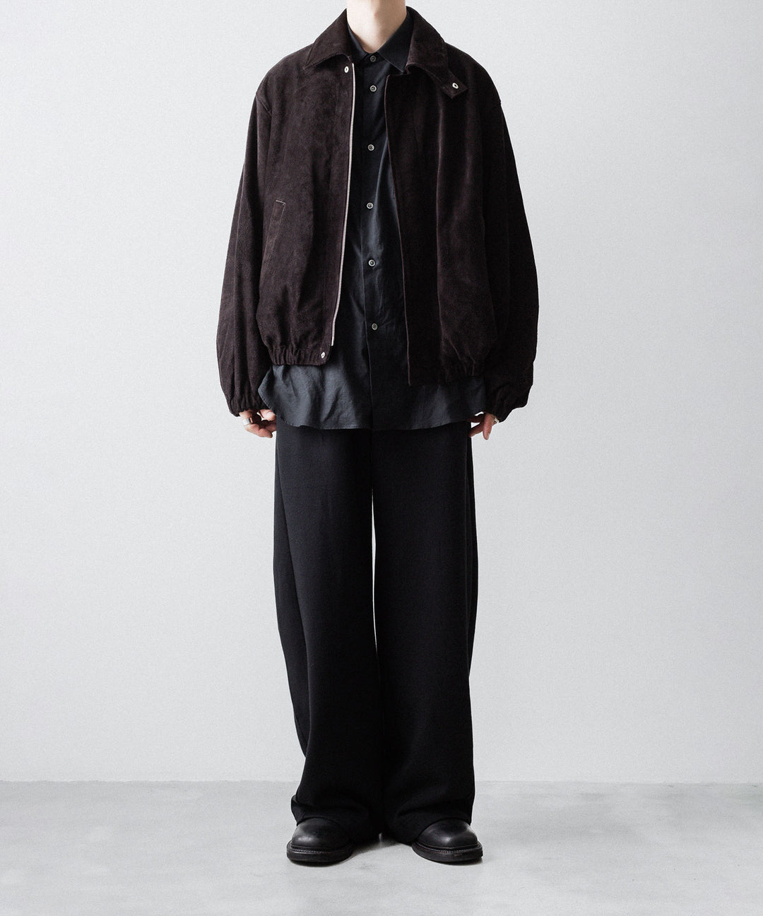 ssstein(シュタイン)のCOW SUEDE ZIP SHORT JACKET - DARK BROWNの公式通販サイトsession福岡セレクトショップ