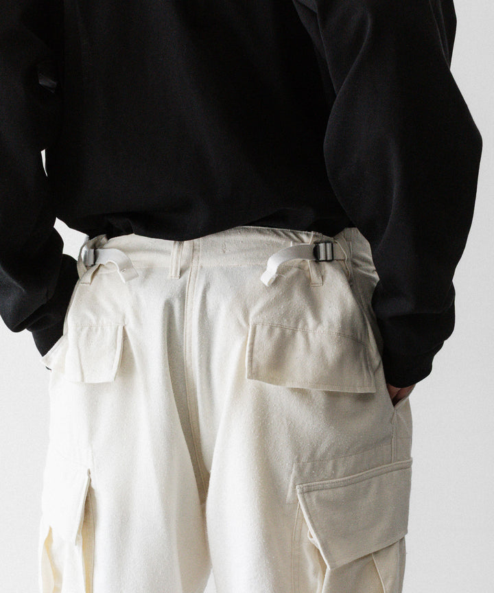 INTÉRIM インテリムのSILK NOIL JANGLE FAaTIGUE TROUSER のNATURAL 公式通販サイトsession福岡セレクトショップ