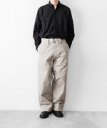 画像をギャラリービューアに読み込む, INTÉRIM インテリムのFABRIC WASHER CHINO BELTED FRENCH ARMY MIL BAGGY TROUSERのBEIGE 公式通販サイトsession福岡セレクトショップ
