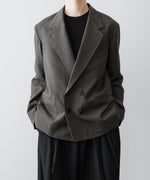 画像をギャラリービューアに読み込む, INTÉRIM - インテリムのMILITARY WOOL SERGE PIPING DOUBLE JACKETのDUST GRAY公式通販サイトsession福岡セレクトショップ
