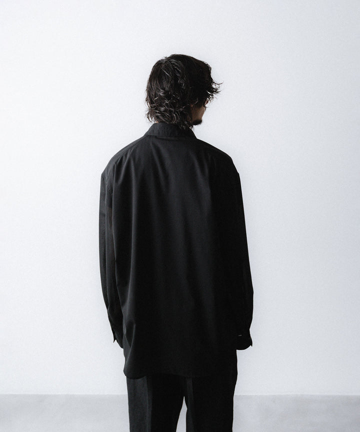 phebus- フィーバスのWOOL POLY TROPICAL SHIRTのBLACK公式通販サイトsession福岡セレクトショップ