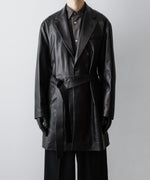 画像をギャラリービューアに読み込む, ssstein(シュタイン)のLAMBS LEATHER HALF COAT - BLACKの公式通販サイトsession福岡セレクトショップ
