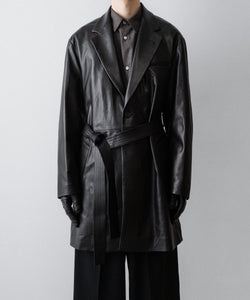 ssstein / シュタイン】LAMBS LEATHER HALF COAT - BLACK | 公式通販