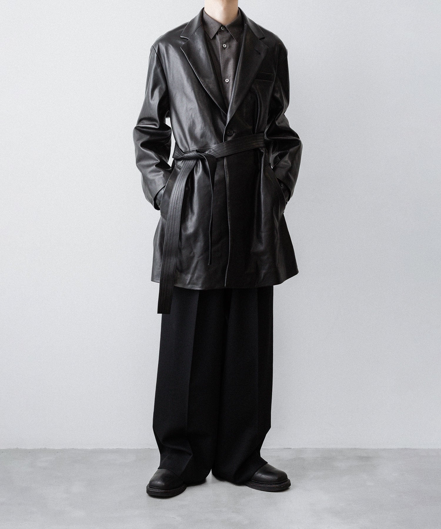 jackさん専用 ssstein / シュタイン】LAMBS LEATHER HALF COAT - BLACK | 公式通販
