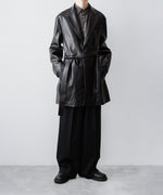 画像をギャラリービューアに読み込む, ssstein(シュタイン)のLONG WIDE TROUSERS (2/90 WOOL GABARDINE) - BLACKの公式通販サイトsession福岡セレクトショップ
