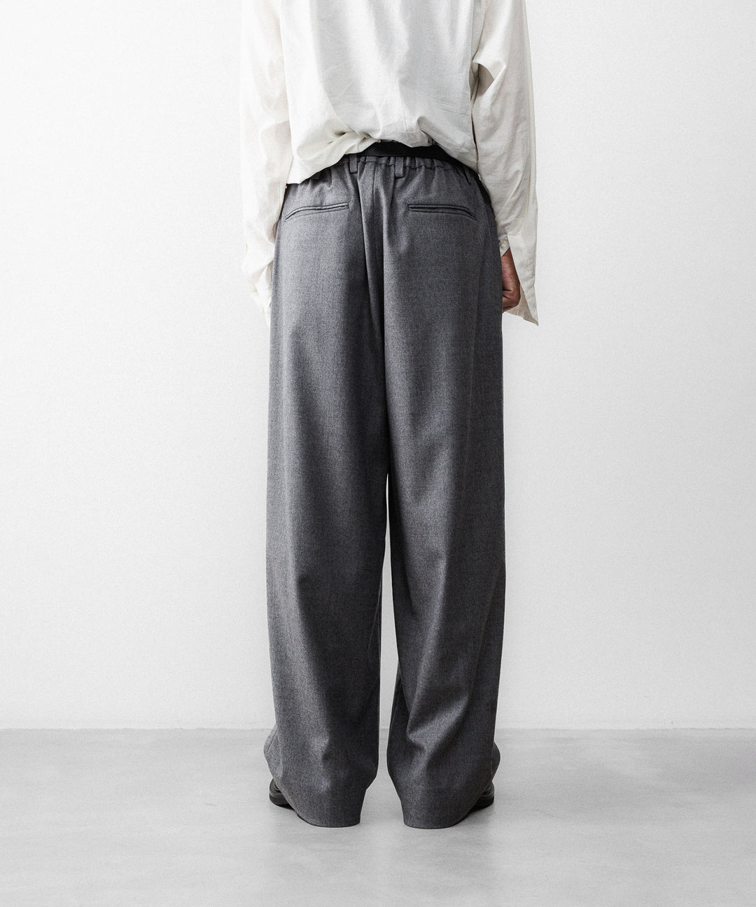 ssstein(シュタイン)のWOOL FLANNEL EASY WIDE TROUSERS - GREYの公式通販サイトsession福岡セレクトショップ