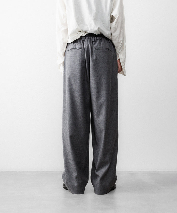 ssstein(シュタイン)のWOOL FLANNEL EASY WIDE TROUSERS - GREYの公式通販サイトsession福岡セレクトショップ