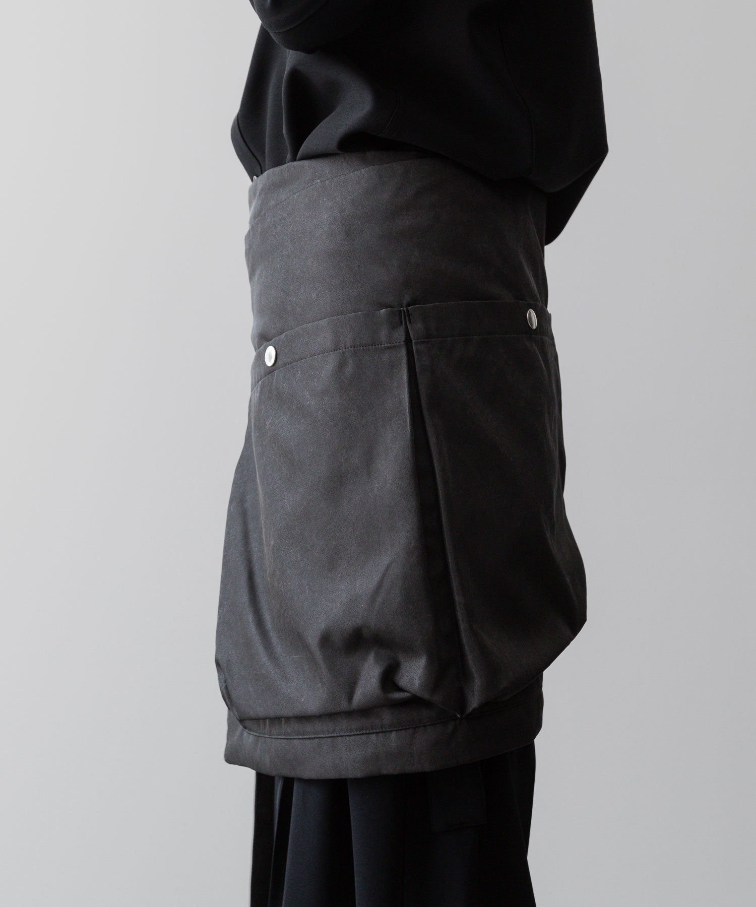 VEIN-ヴェインのPIGMENT PRINTED NY TWILL WRAP SKIRT BAGのBLACK公式通販サイトsession福岡セレクトショップ