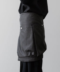 VEIN-ヴェインのPIGMENT PRINTED NY TWILL WRAP SKIRT BAGのBLACK公式通販サイトsession福岡セレクトショップ