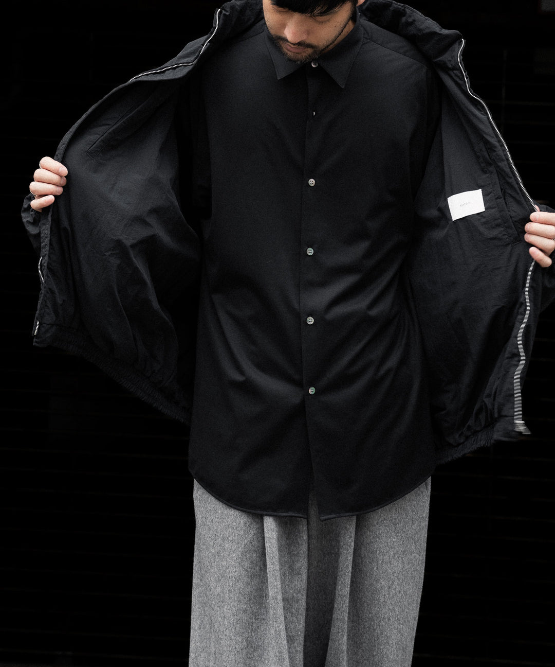 ssstein(シュタイン)のRECYCLED NYLON PADDED JACKET - BLACKの公式通販サイトsession福岡セレクトショップ