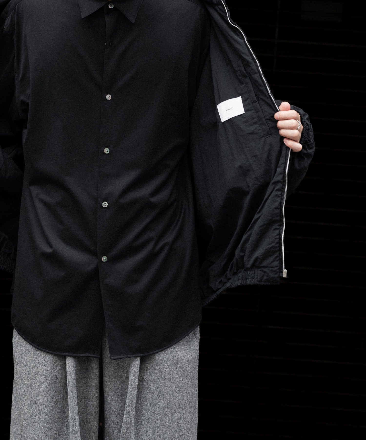ssstein / シュタイン】RECYCLED NYLON PADDED JACKET - BLACK | 公式