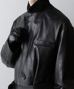 画像をギャラリービューアに読み込む, ssstein(シュタイン)のLAMBS LEATHER HALF COAT - BLACKの公式通販サイトsession福岡セレクトショップ
