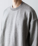 画像をギャラリービューアに読み込む, ssstein(シュタイン)のYAK/COTTON SWEAT LS - TOP GREYの公式通販サイトsession福岡セレクトショップ
