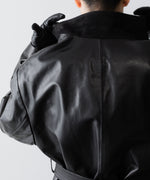 画像をギャラリービューアに読み込む, ssstein(シュタイン)のLAMBS LEATHER HALF COAT - BLACKの公式通販サイトsession福岡セレクトショップ
