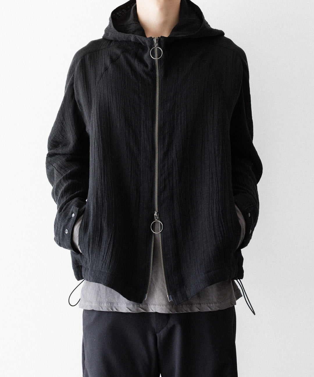 OPPOSE DUALITY オポーズデュアリティのSHORT PARKA LINENのBLACK
公式通販サイトsession福岡セレクトショップ
